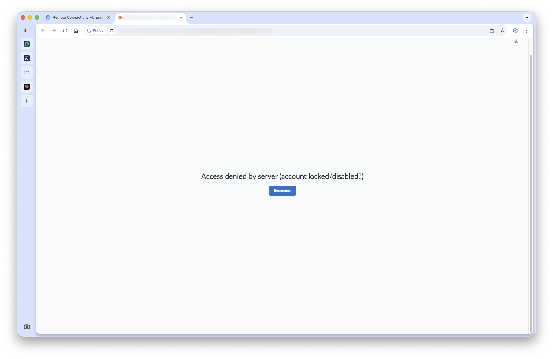 Intermittent Connectivity Issue with Saved Credentials