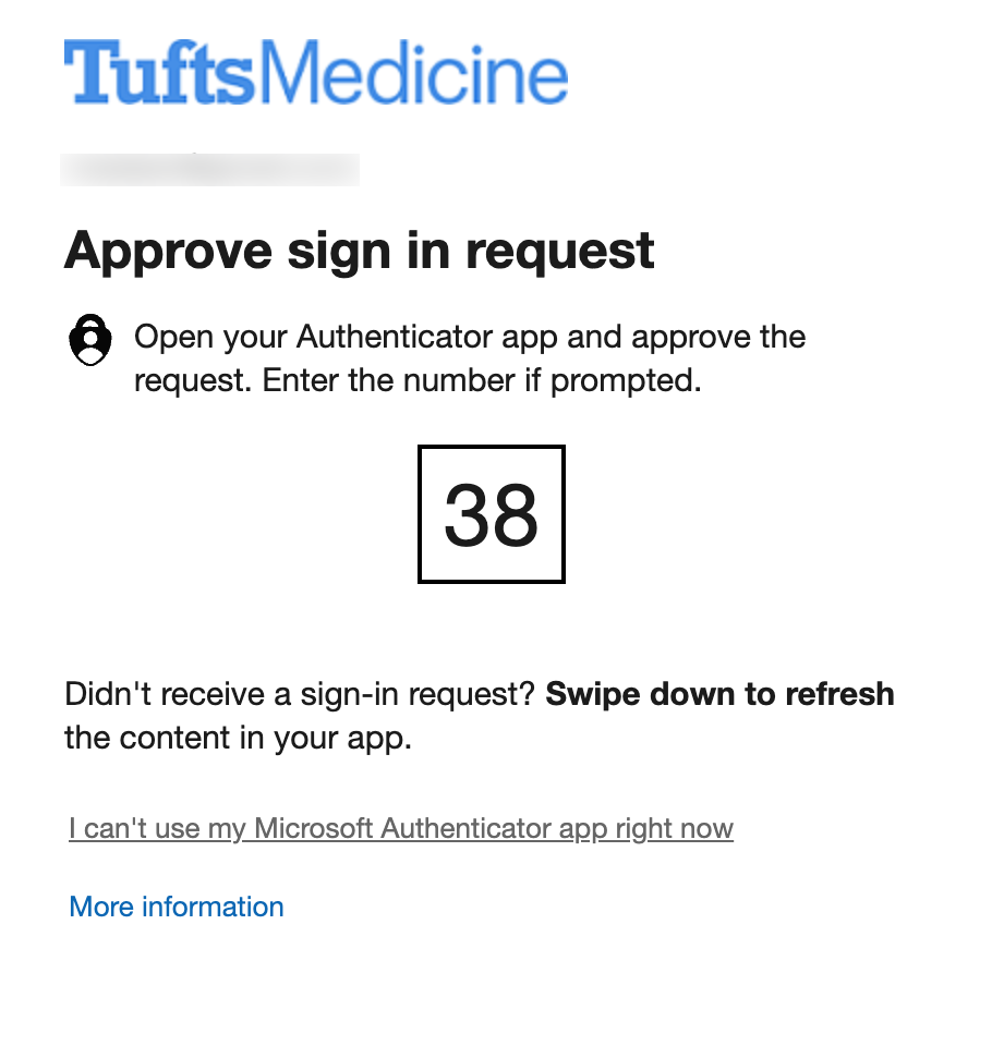 Microsoft Authenticator approval request